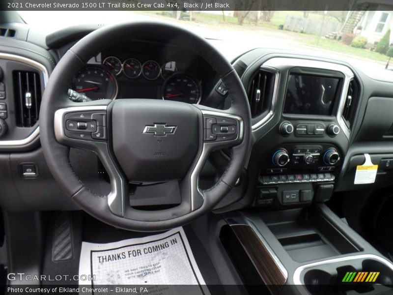 Dashboard of 2021 Silverado 1500 LT Trail Boss Crew Cab 4x4