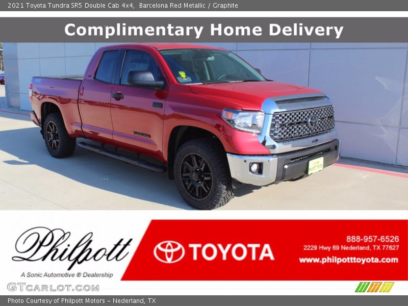 Barcelona Red Metallic / Graphite 2021 Toyota Tundra SR5 Double Cab 4x4