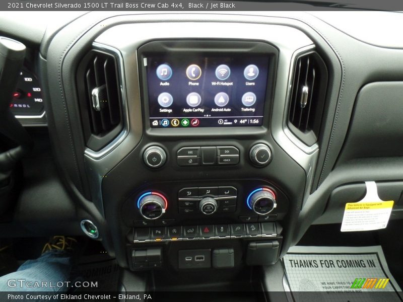 Black / Jet Black 2021 Chevrolet Silverado 1500 LT Trail Boss Crew Cab 4x4