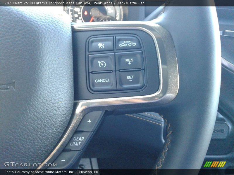 Pearl White / Black/Cattle Tan 2020 Ram 2500 Laramie Longhorn Mega Cab 4x4