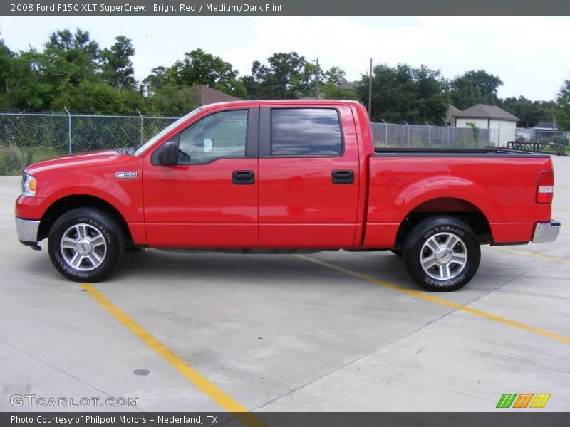 Bright Red / Medium/Dark Flint 2008 Ford F150 XLT SuperCrew