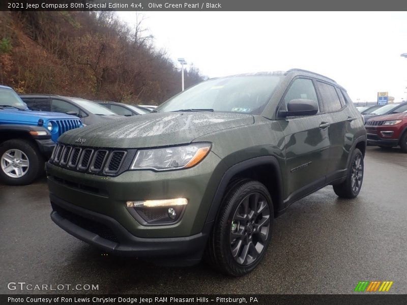 Olive Green Pearl / Black 2021 Jeep Compass 80th Special Edition 4x4