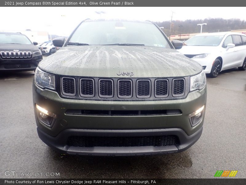Olive Green Pearl / Black 2021 Jeep Compass 80th Special Edition 4x4