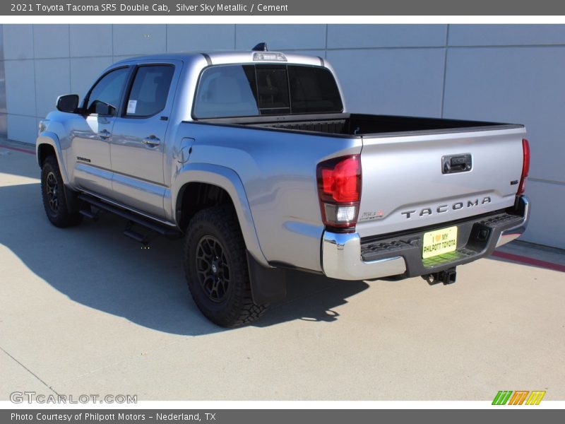 Silver Sky Metallic / Cement 2021 Toyota Tacoma SR5 Double Cab