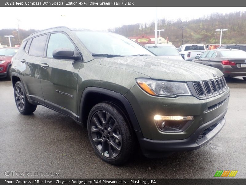 Olive Green Pearl / Black 2021 Jeep Compass 80th Special Edition 4x4