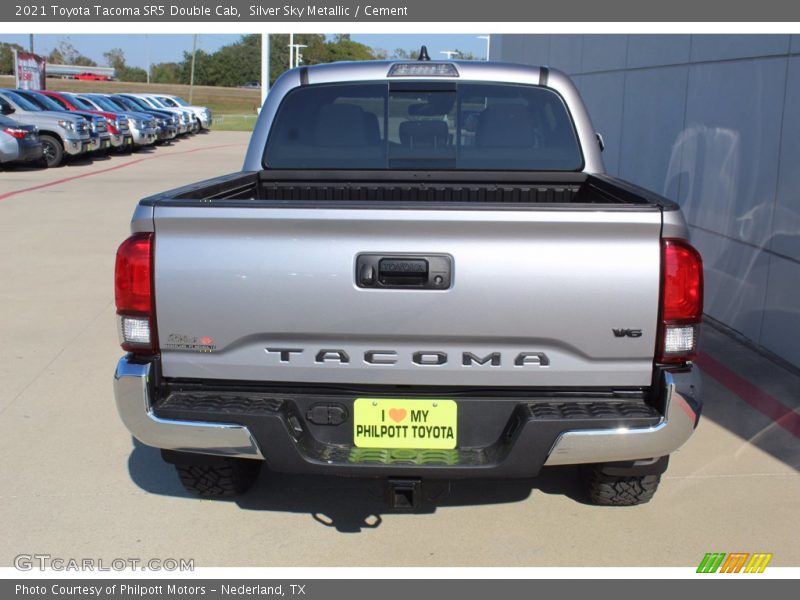 Silver Sky Metallic / Cement 2021 Toyota Tacoma SR5 Double Cab