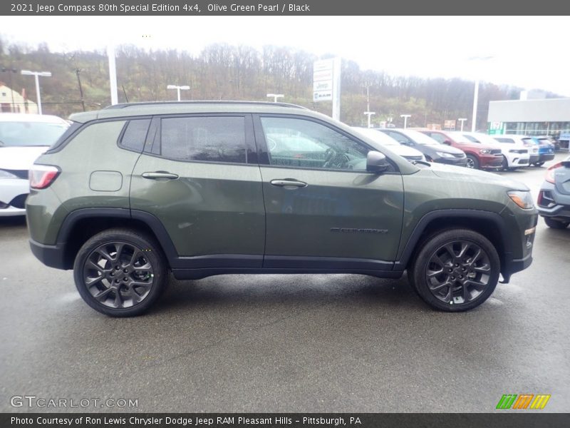 Olive Green Pearl / Black 2021 Jeep Compass 80th Special Edition 4x4