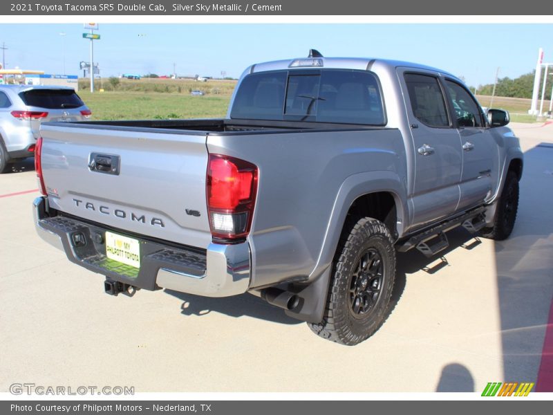 Silver Sky Metallic / Cement 2021 Toyota Tacoma SR5 Double Cab