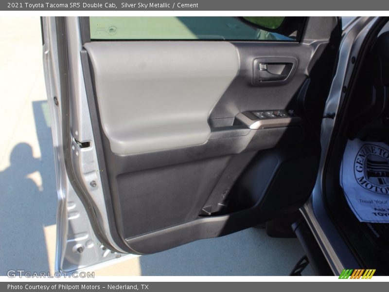 Silver Sky Metallic / Cement 2021 Toyota Tacoma SR5 Double Cab