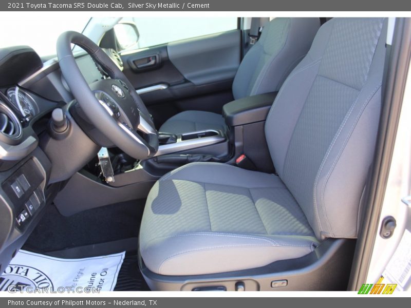 Silver Sky Metallic / Cement 2021 Toyota Tacoma SR5 Double Cab