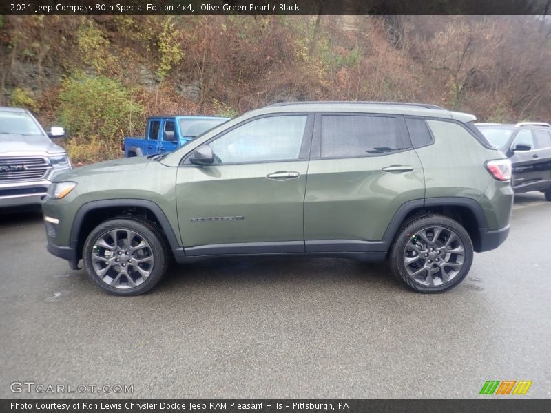 Olive Green Pearl / Black 2021 Jeep Compass 80th Special Edition 4x4