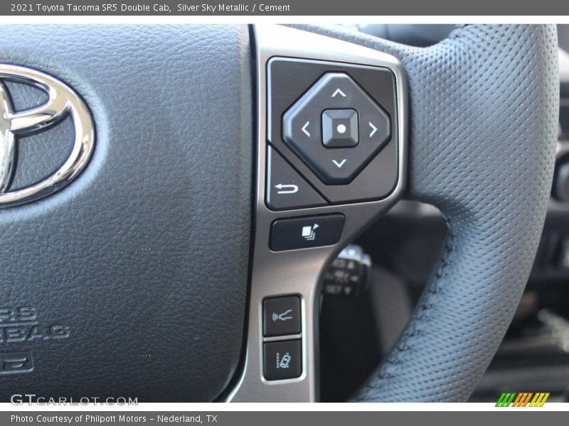 Silver Sky Metallic / Cement 2021 Toyota Tacoma SR5 Double Cab