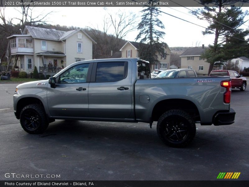 Satin Steel Metallic / Jet Black 2021 Chevrolet Silverado 1500 LT Trail Boss Crew Cab 4x4