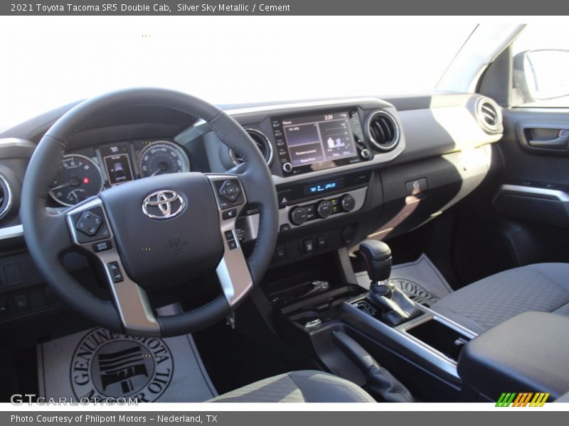 Silver Sky Metallic / Cement 2021 Toyota Tacoma SR5 Double Cab