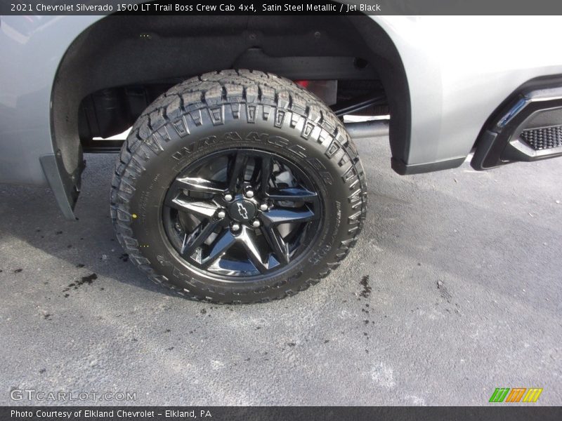 Satin Steel Metallic / Jet Black 2021 Chevrolet Silverado 1500 LT Trail Boss Crew Cab 4x4
