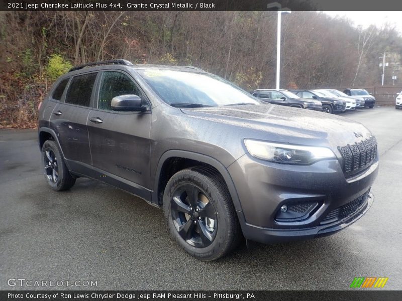 Granite Crystal Metallic / Black 2021 Jeep Cherokee Latitude Plus 4x4
