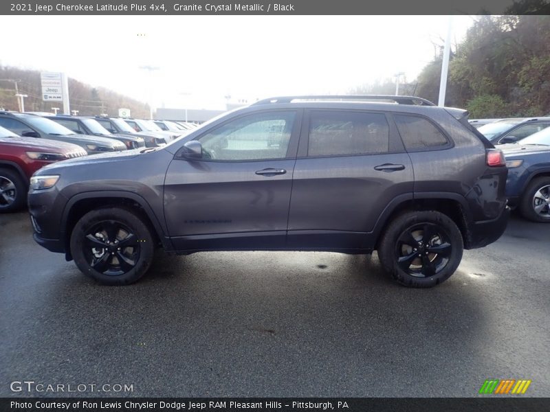 Granite Crystal Metallic / Black 2021 Jeep Cherokee Latitude Plus 4x4