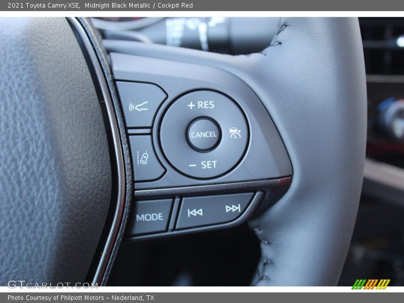 Midnight Black Metallic / Cockpit Red 2021 Toyota Camry XSE