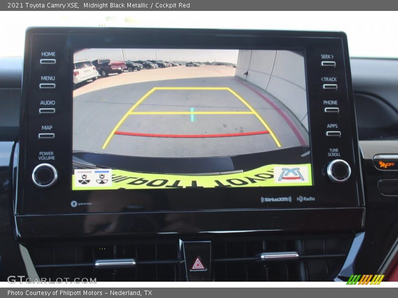 Midnight Black Metallic / Cockpit Red 2021 Toyota Camry XSE