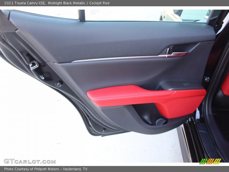 Midnight Black Metallic / Cockpit Red 2021 Toyota Camry XSE