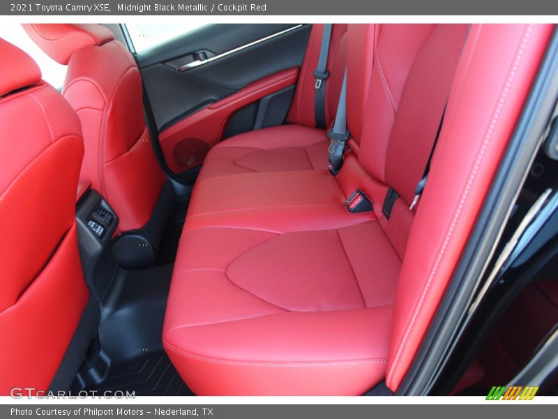 Midnight Black Metallic / Cockpit Red 2021 Toyota Camry XSE