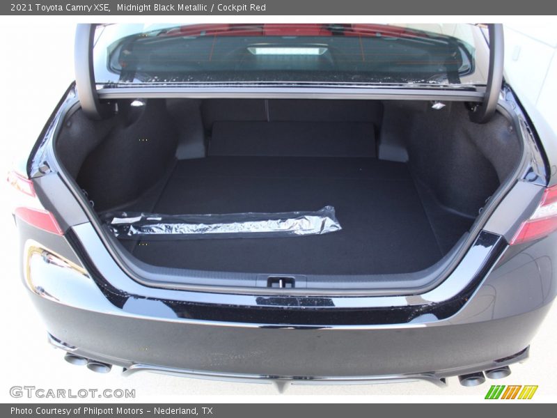 Midnight Black Metallic / Cockpit Red 2021 Toyota Camry XSE