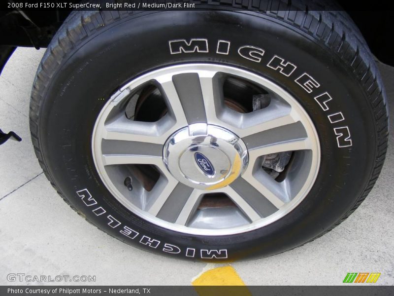 Bright Red / Medium/Dark Flint 2008 Ford F150 XLT SuperCrew