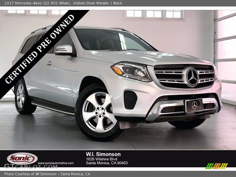 Iridium Silver Metallic / Black 2017 Mercedes-Benz GLS 450 4Matic