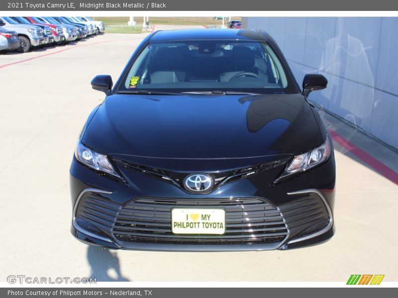 Midnight Black Metallic / Black 2021 Toyota Camry LE