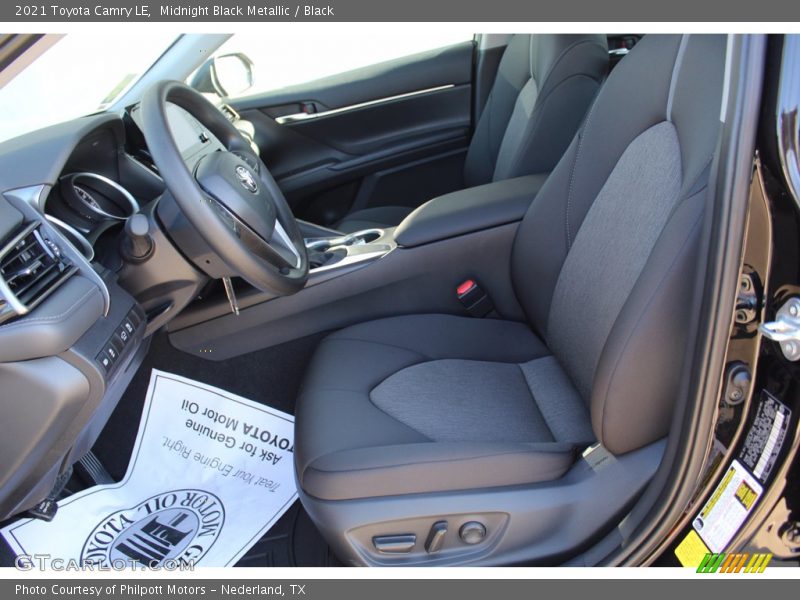 Midnight Black Metallic / Black 2021 Toyota Camry LE
