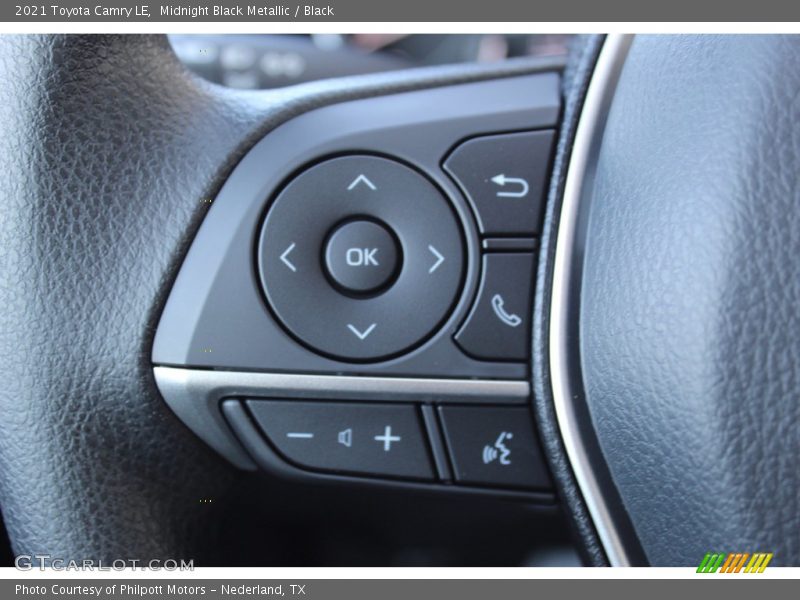 Midnight Black Metallic / Black 2021 Toyota Camry LE
