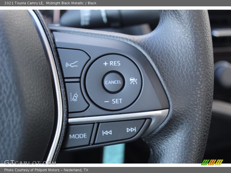 Midnight Black Metallic / Black 2021 Toyota Camry LE