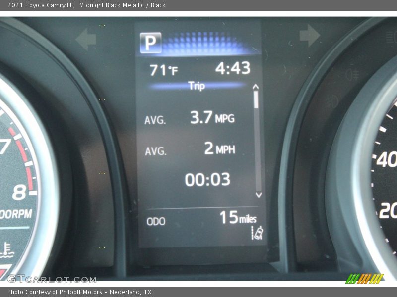 Midnight Black Metallic / Black 2021 Toyota Camry LE