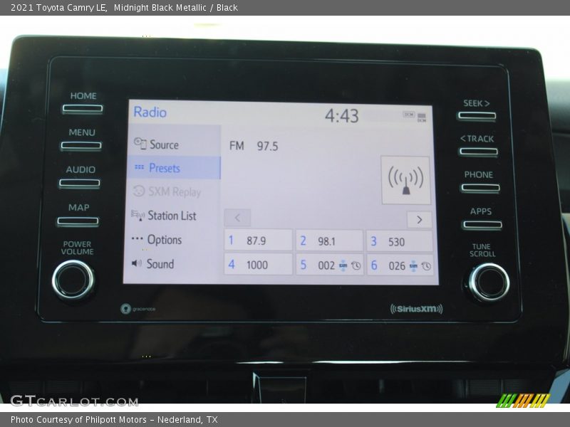 Midnight Black Metallic / Black 2021 Toyota Camry LE