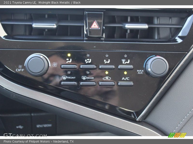 Midnight Black Metallic / Black 2021 Toyota Camry LE