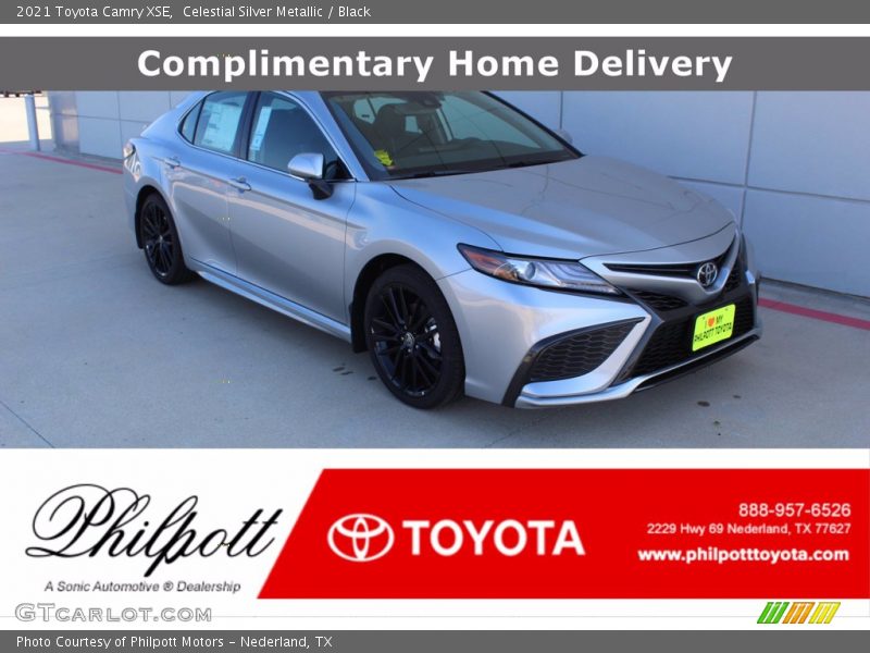 Celestial Silver Metallic / Black 2021 Toyota Camry XSE