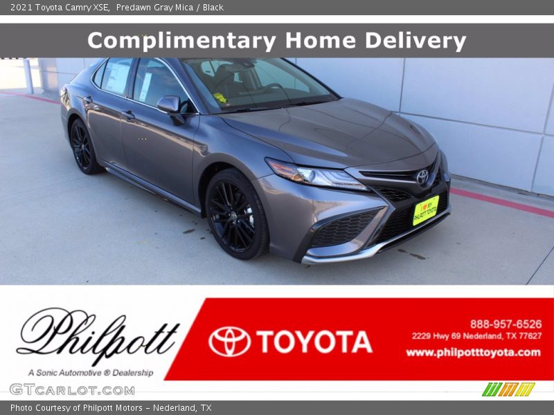 Predawn Gray Mica / Black 2021 Toyota Camry XSE