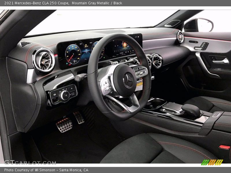 Mountain Gray Metallic / Black 2021 Mercedes-Benz CLA 250 Coupe