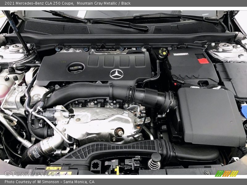 Mountain Gray Metallic / Black 2021 Mercedes-Benz CLA 250 Coupe