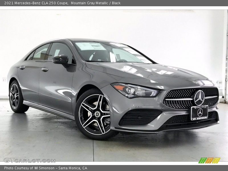 Mountain Gray Metallic / Black 2021 Mercedes-Benz CLA 250 Coupe