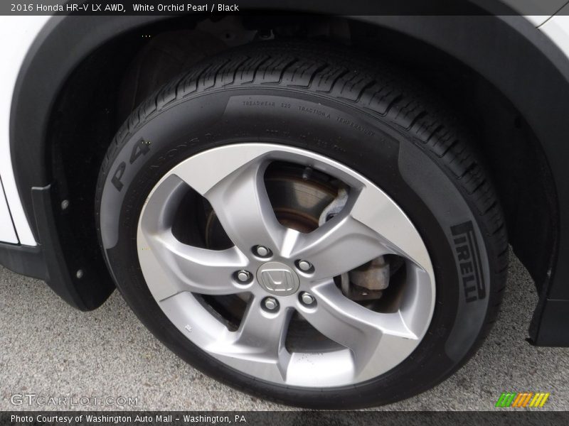 White Orchid Pearl / Black 2016 Honda HR-V LX AWD