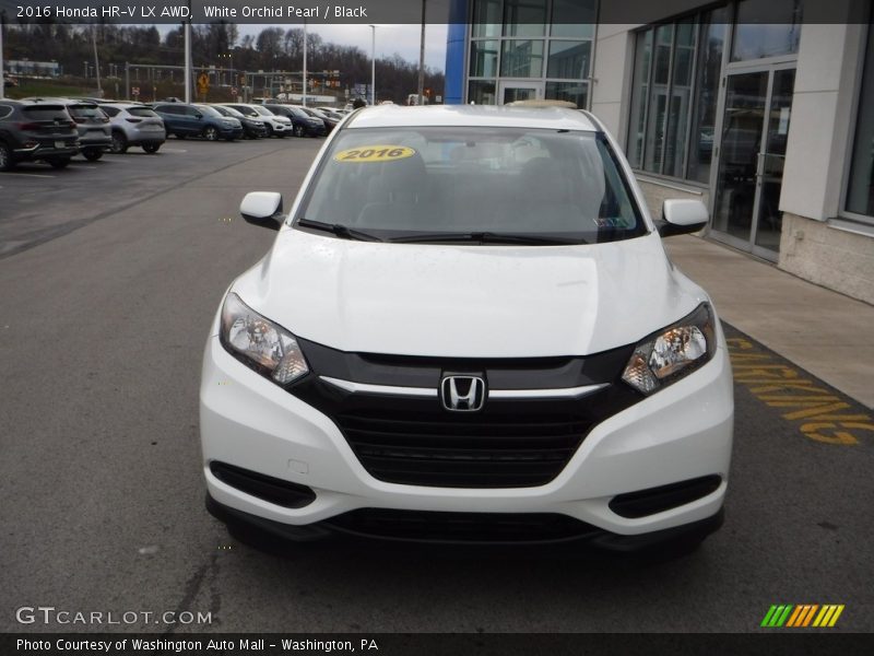White Orchid Pearl / Black 2016 Honda HR-V LX AWD