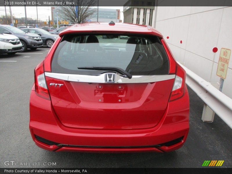 Milano Red / Black 2018 Honda Fit EX-L
