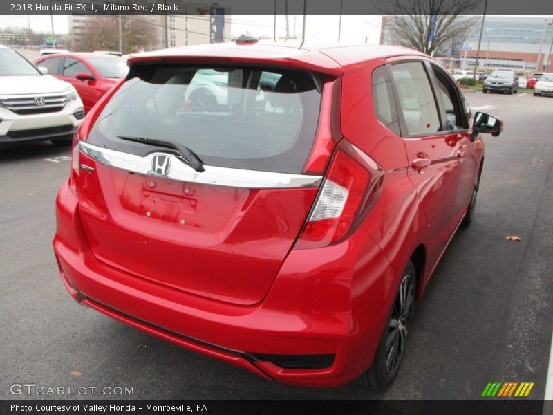 Milano Red / Black 2018 Honda Fit EX-L