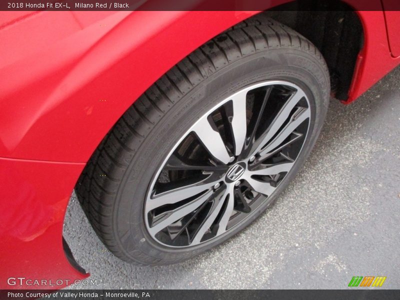 Milano Red / Black 2018 Honda Fit EX-L