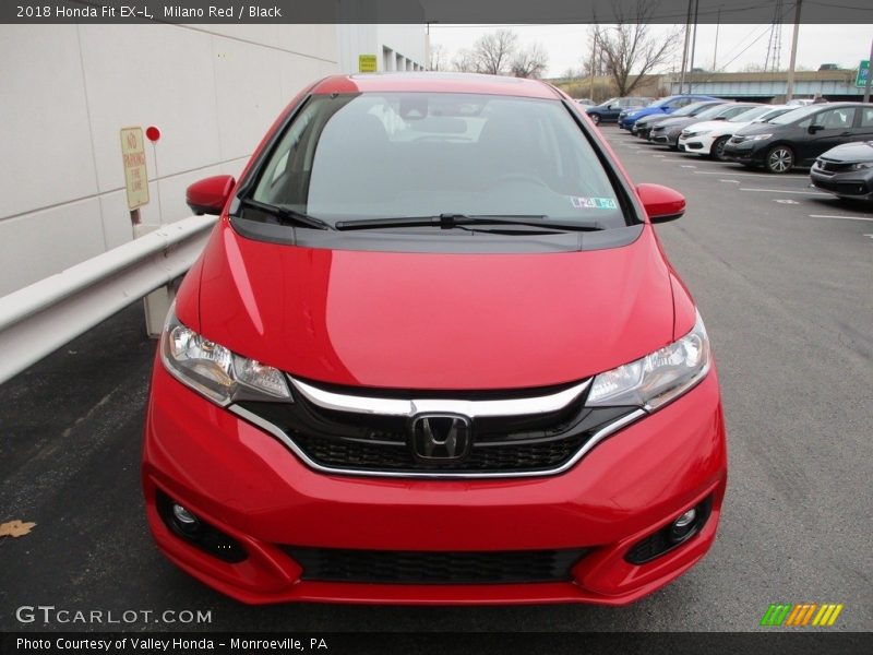Milano Red / Black 2018 Honda Fit EX-L