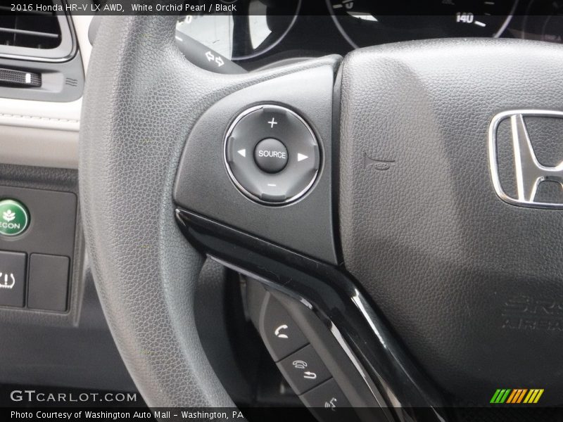 White Orchid Pearl / Black 2016 Honda HR-V LX AWD