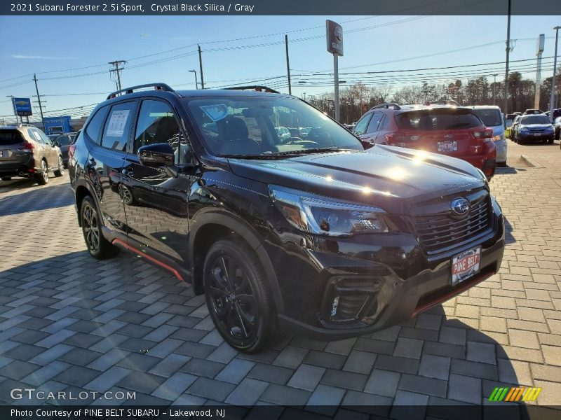 Crystal Black Silica / Gray 2021 Subaru Forester 2.5i Sport