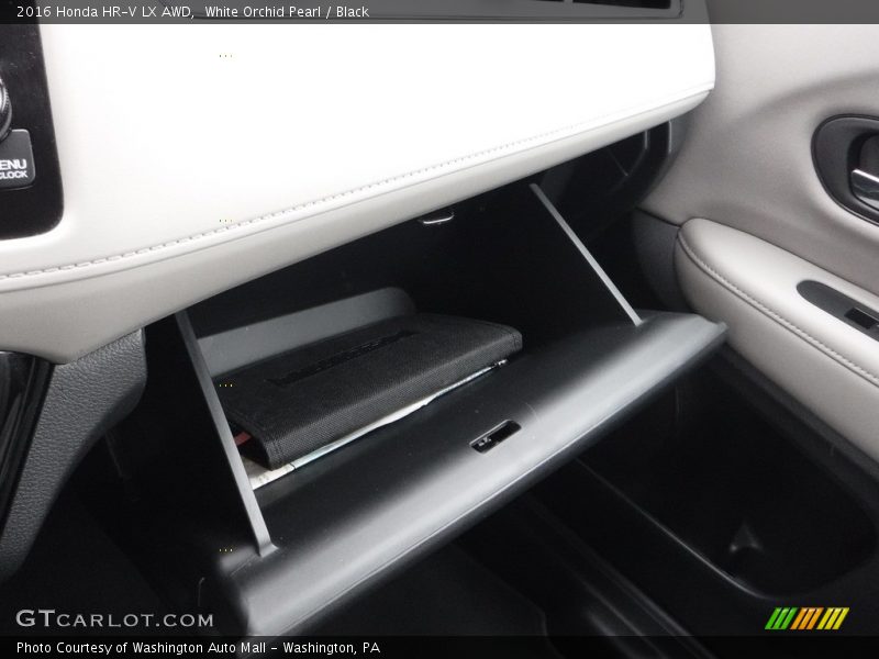 White Orchid Pearl / Black 2016 Honda HR-V LX AWD