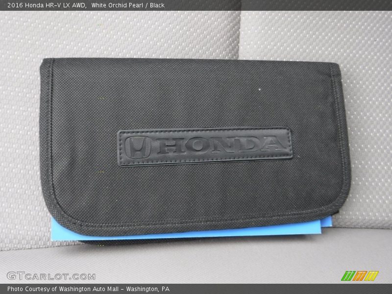 White Orchid Pearl / Black 2016 Honda HR-V LX AWD